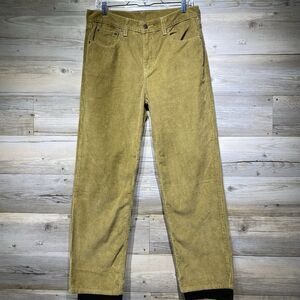 Levis Corduroy Pants Wide Wale Men's 30x30 W32 L29.25 Tan Brown Preppy 5-Pocket